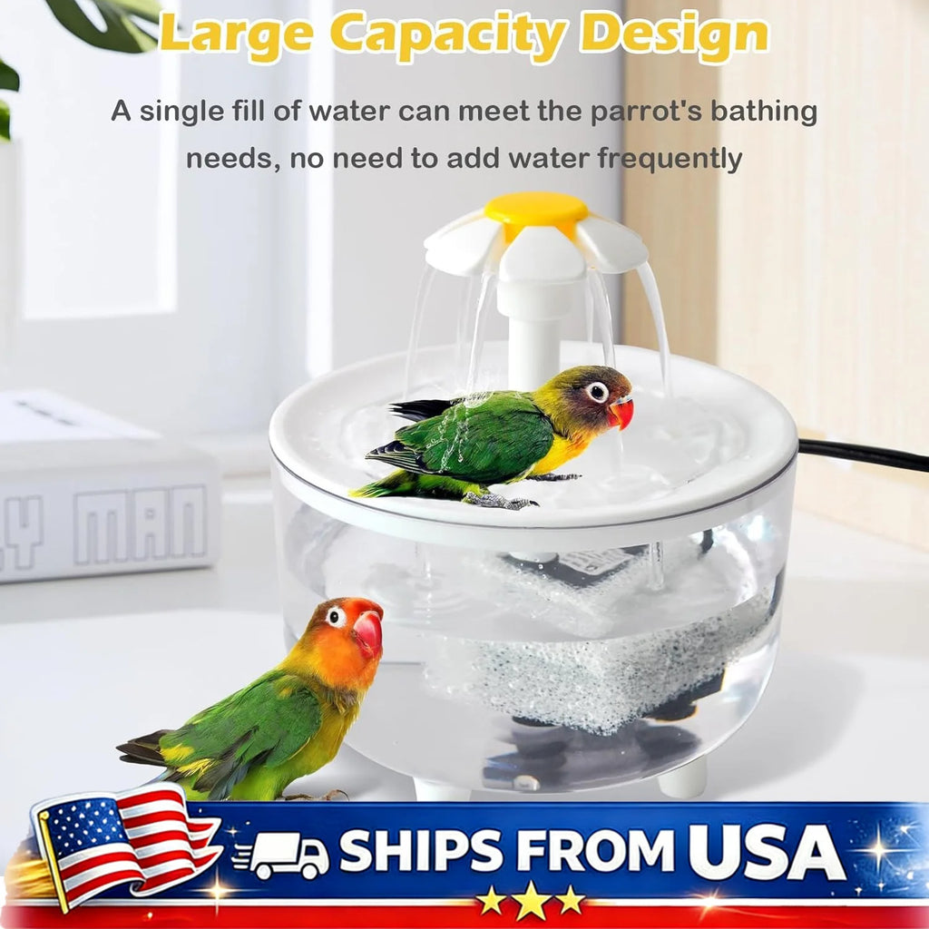 Indoor Bird Bath Fountain Automatic Shower