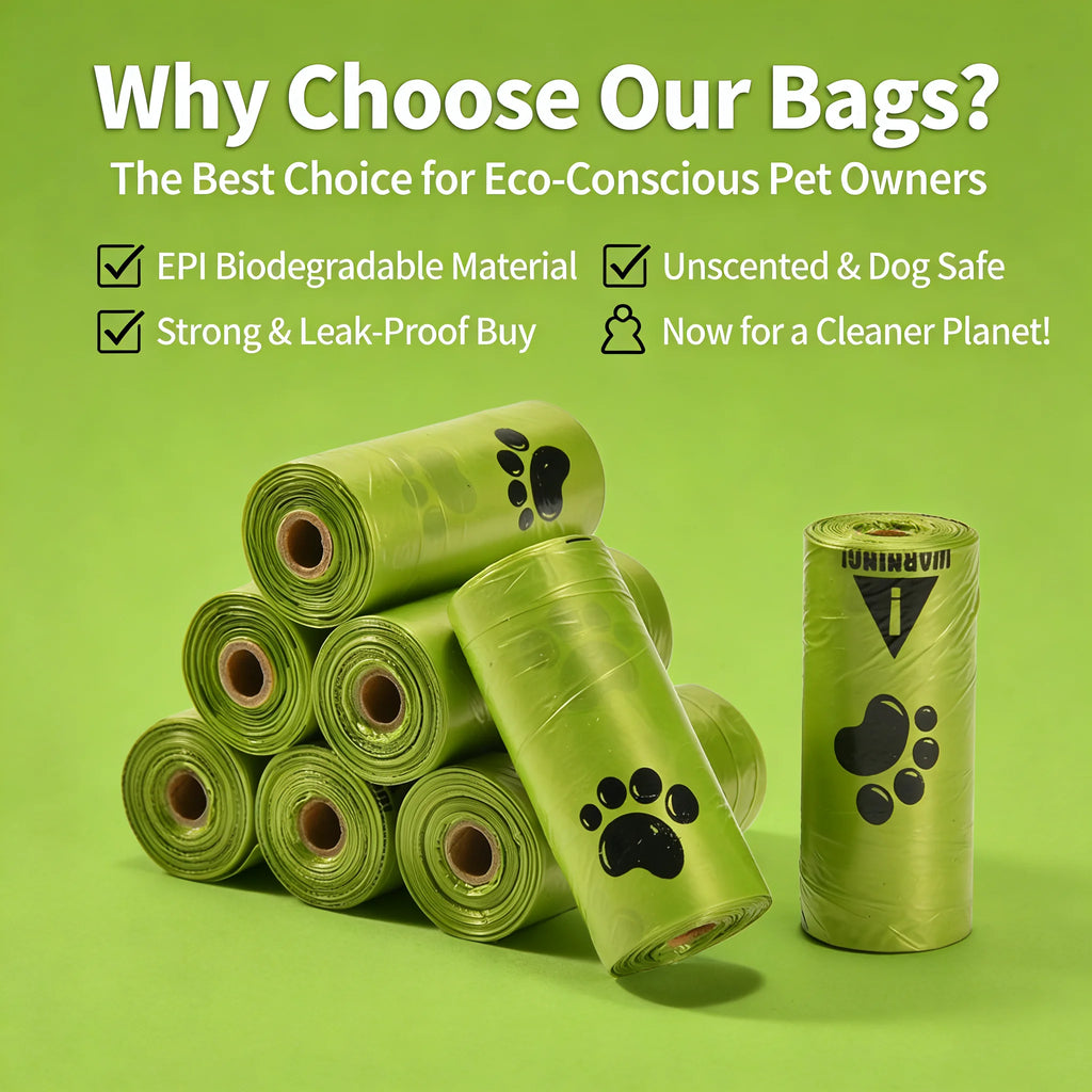 Eco-Friendly Dog Poop Bags Leak-Proof