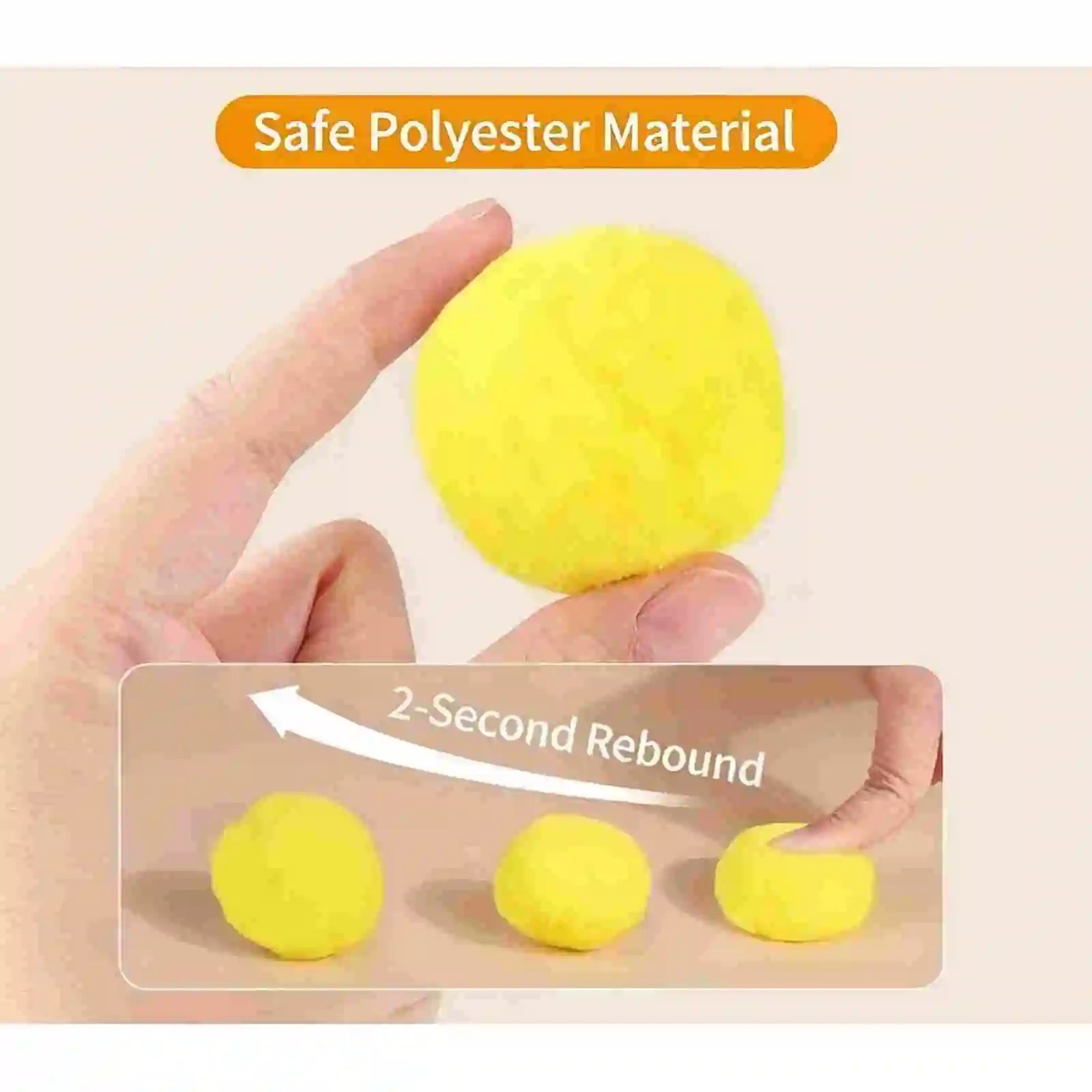 Soft Plush Cat Toy Balls with Launcher