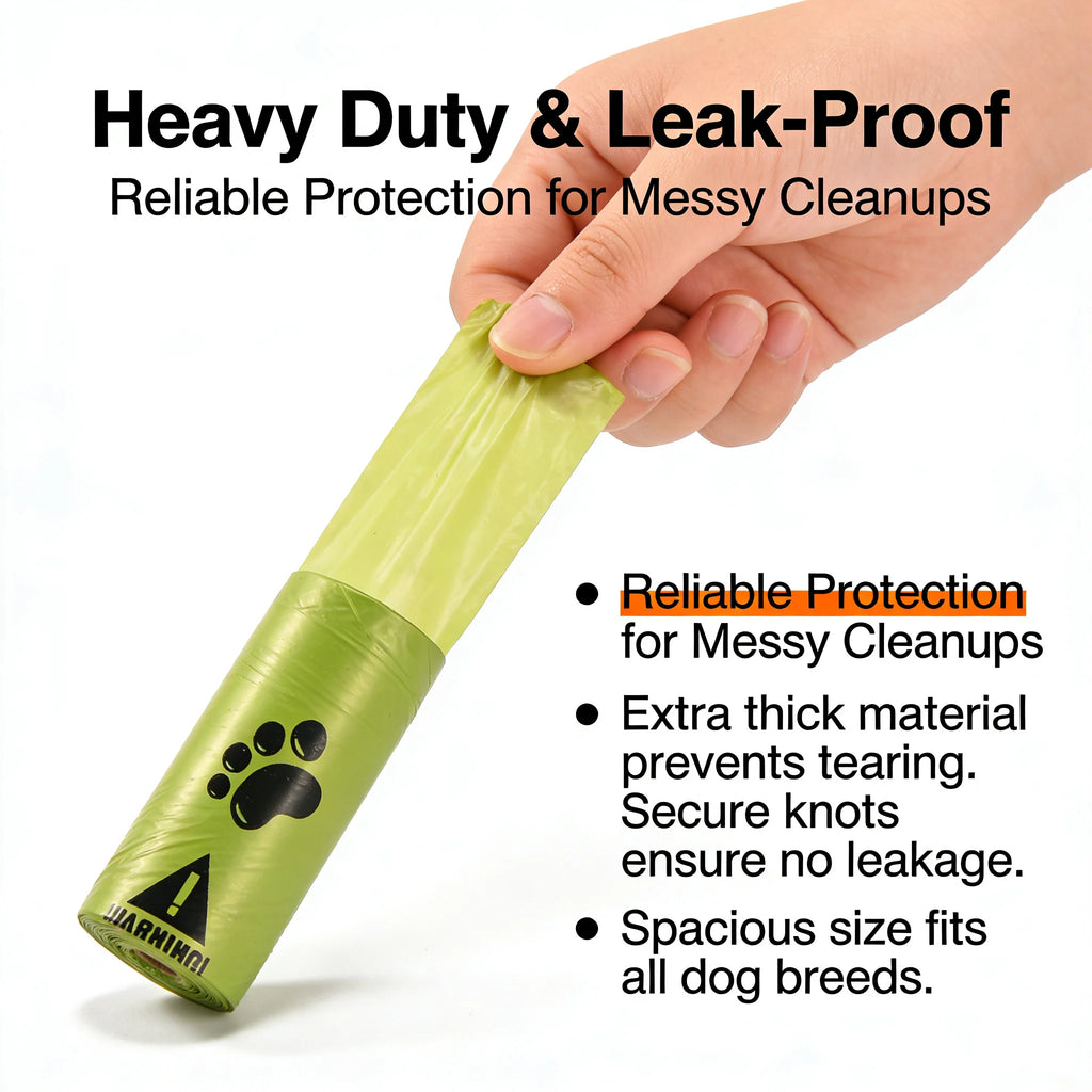 Eco-Friendly Dog Poop Bags Leak-Proof
