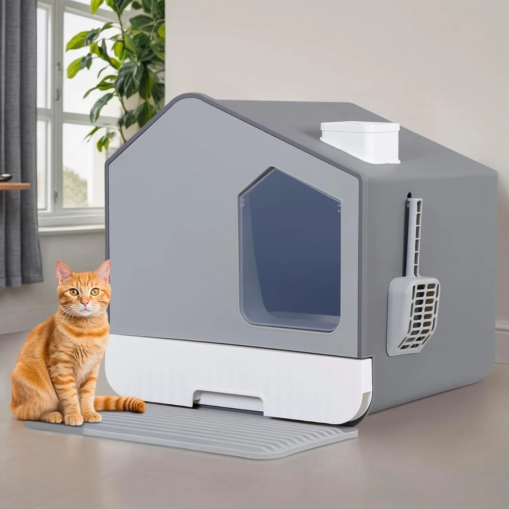 Extra Large Enclosed Cat Litter Box