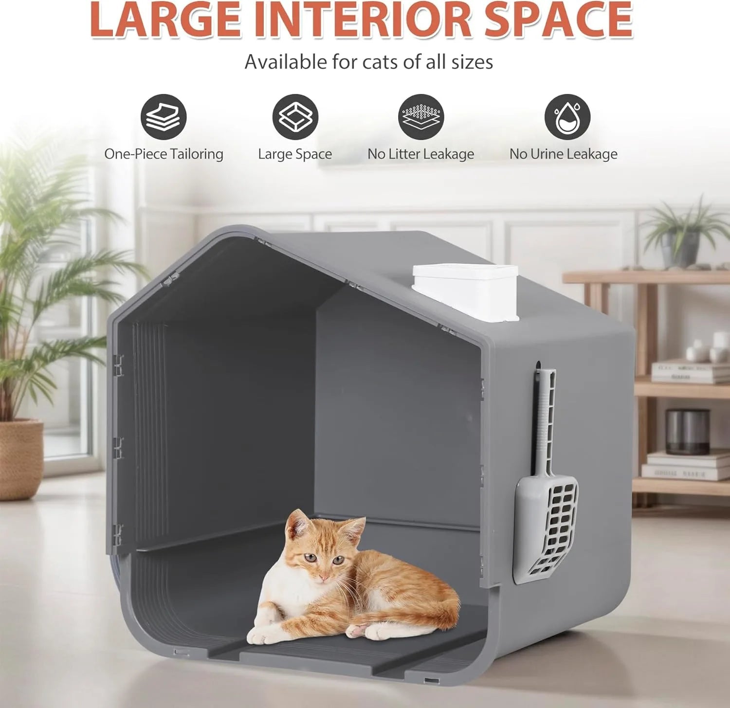 Extra Large Enclosed Cat Litter Box