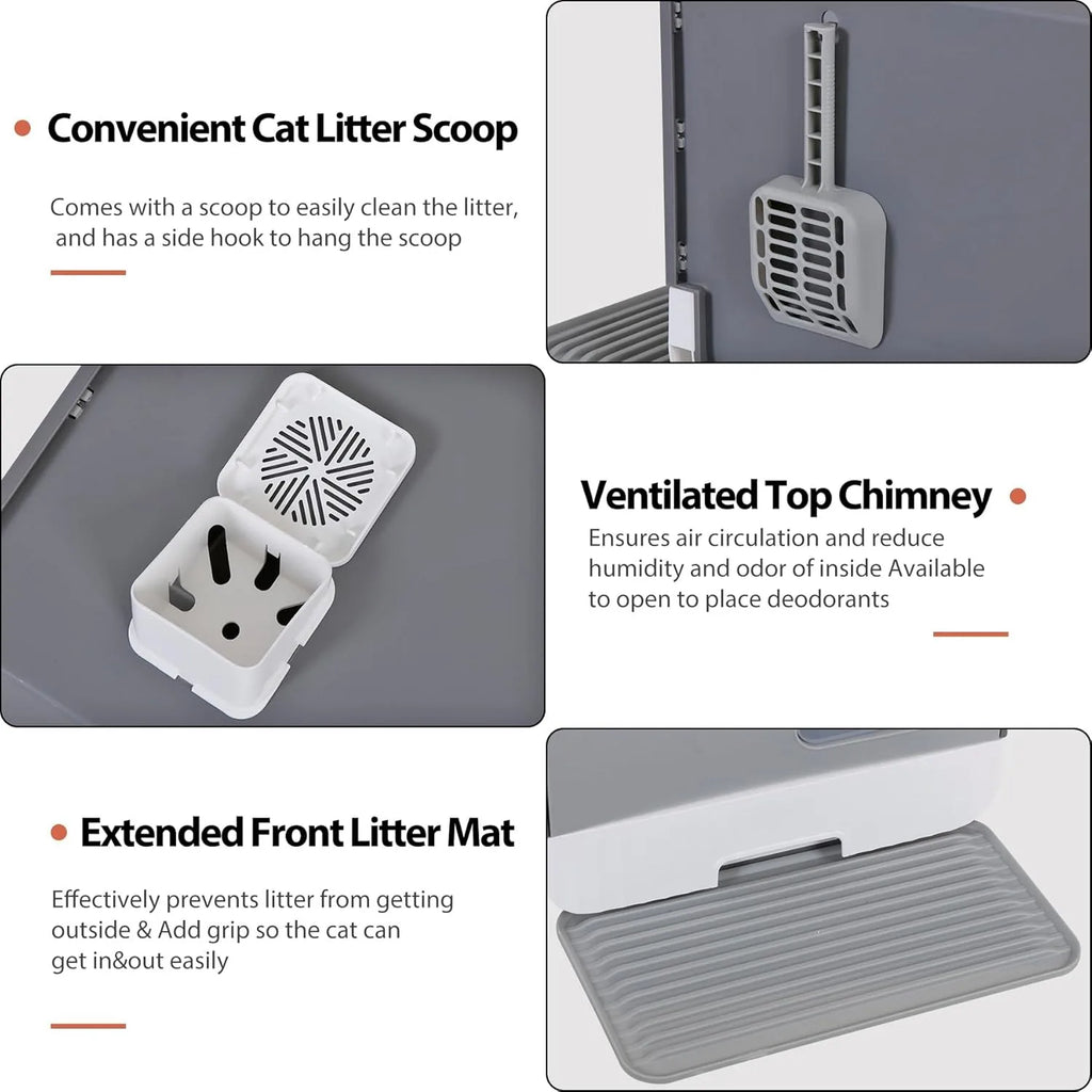 Extra Large Enclosed Cat Litter Box