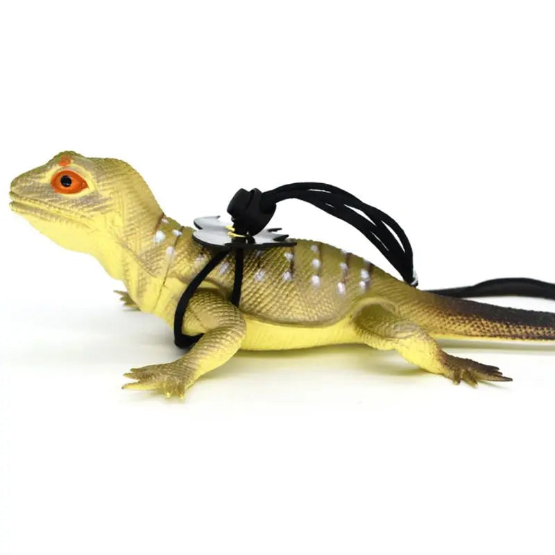 Pet Lizard Adjustable Wing Style Harness Leash