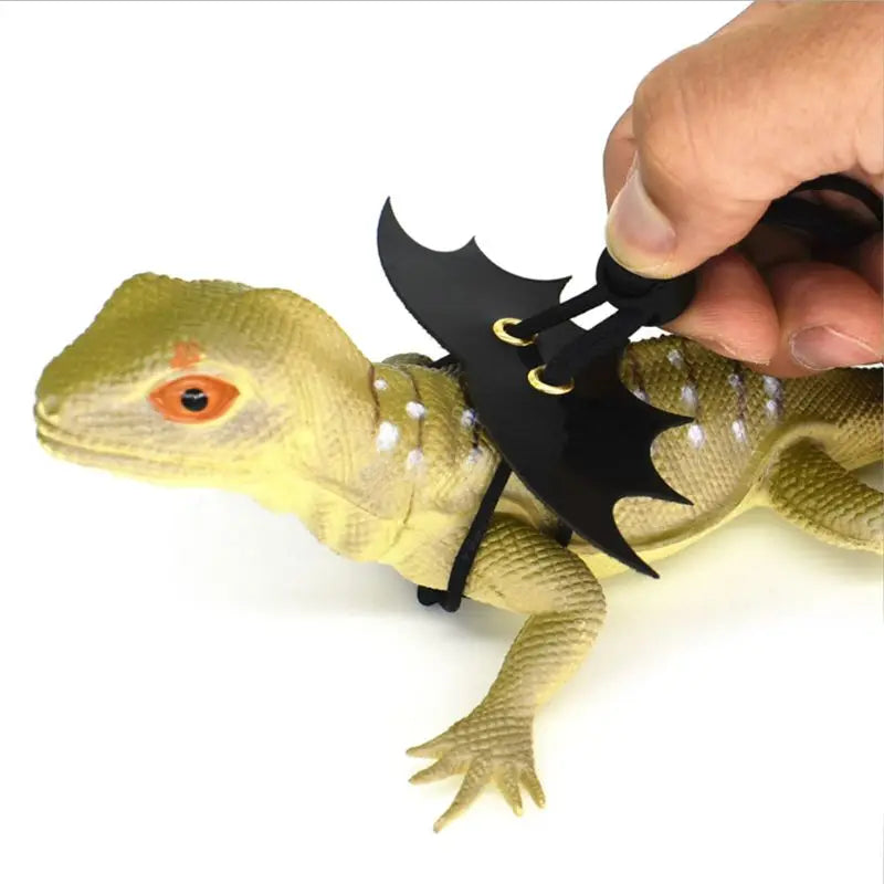 Pet Lizard Adjustable Wing Style Harness Leash