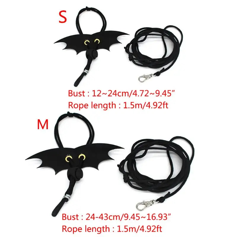 Pet Lizard Adjustable Wing Style Harness Leash