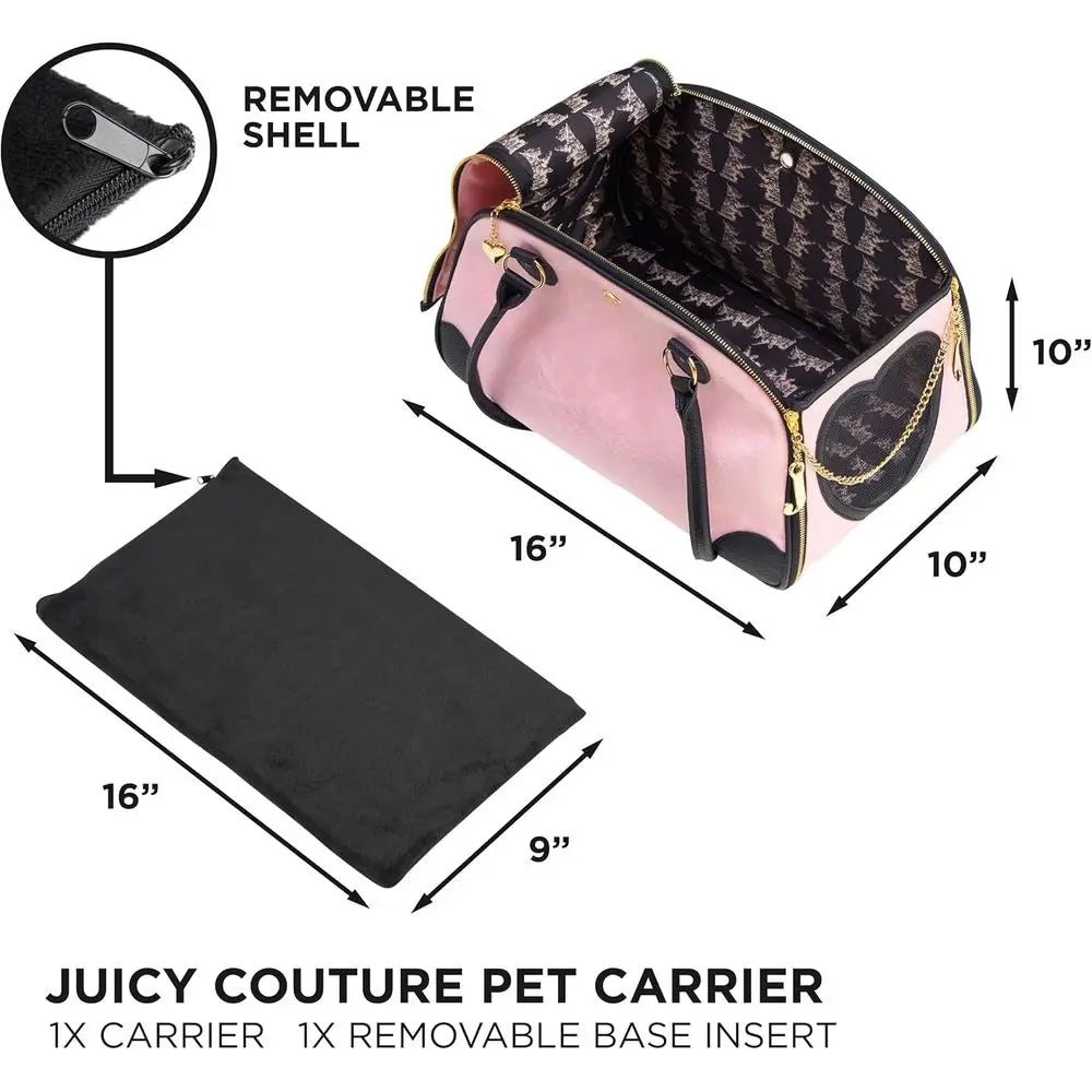 Stylish Pink Travel Bag for Small Dogs and Cats