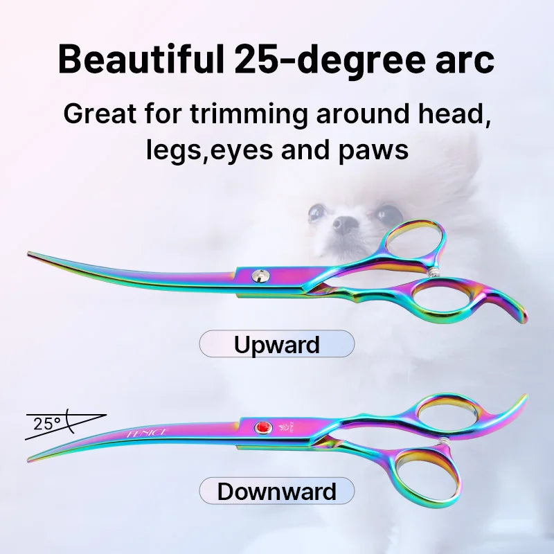 6.5/7.0 Inch Rainbow Pet Grooming Scissors