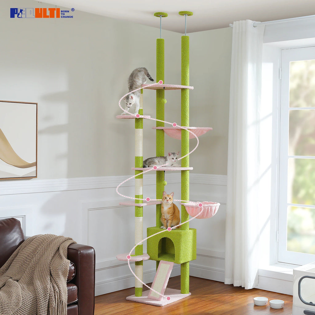 Cactus Tree Floor to Ceiling Cat Tower