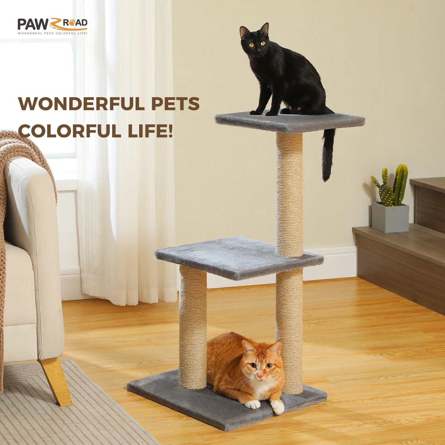 Cat Tree Tower for Indoor Cats 2 Styles