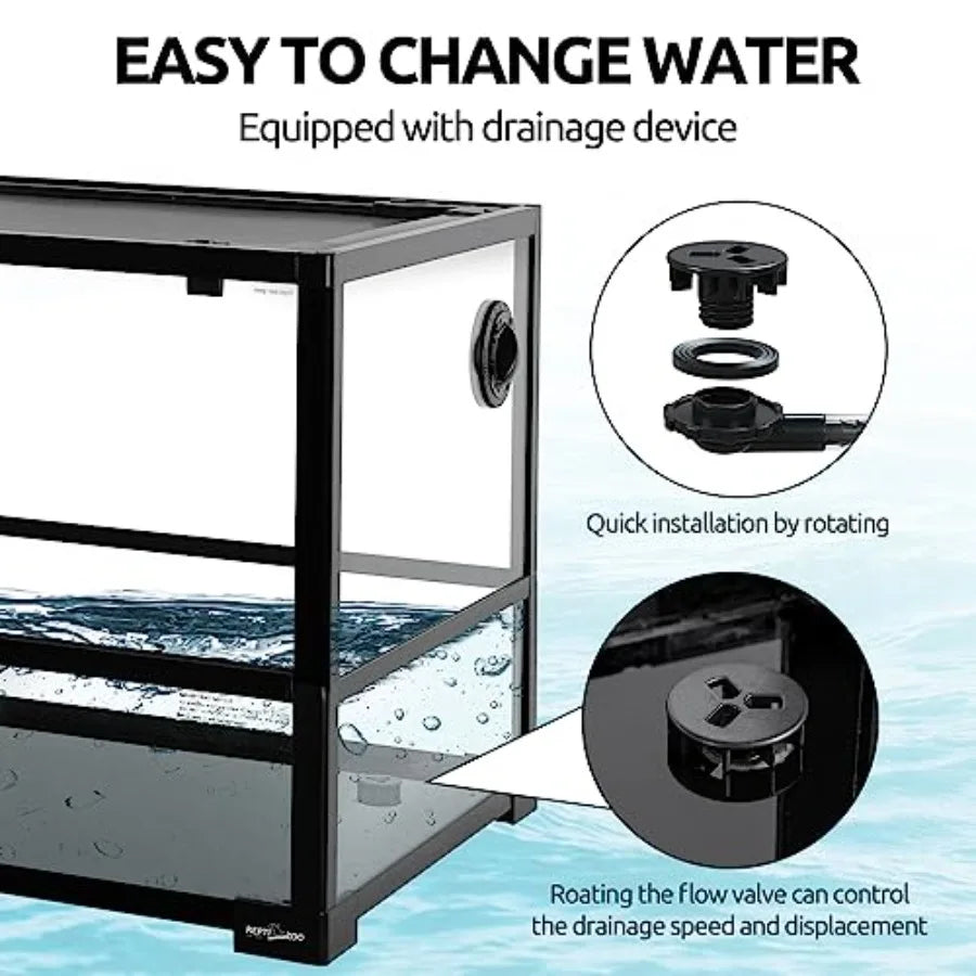 18 Gallon Turtle Tank Aquarium 30×12×12