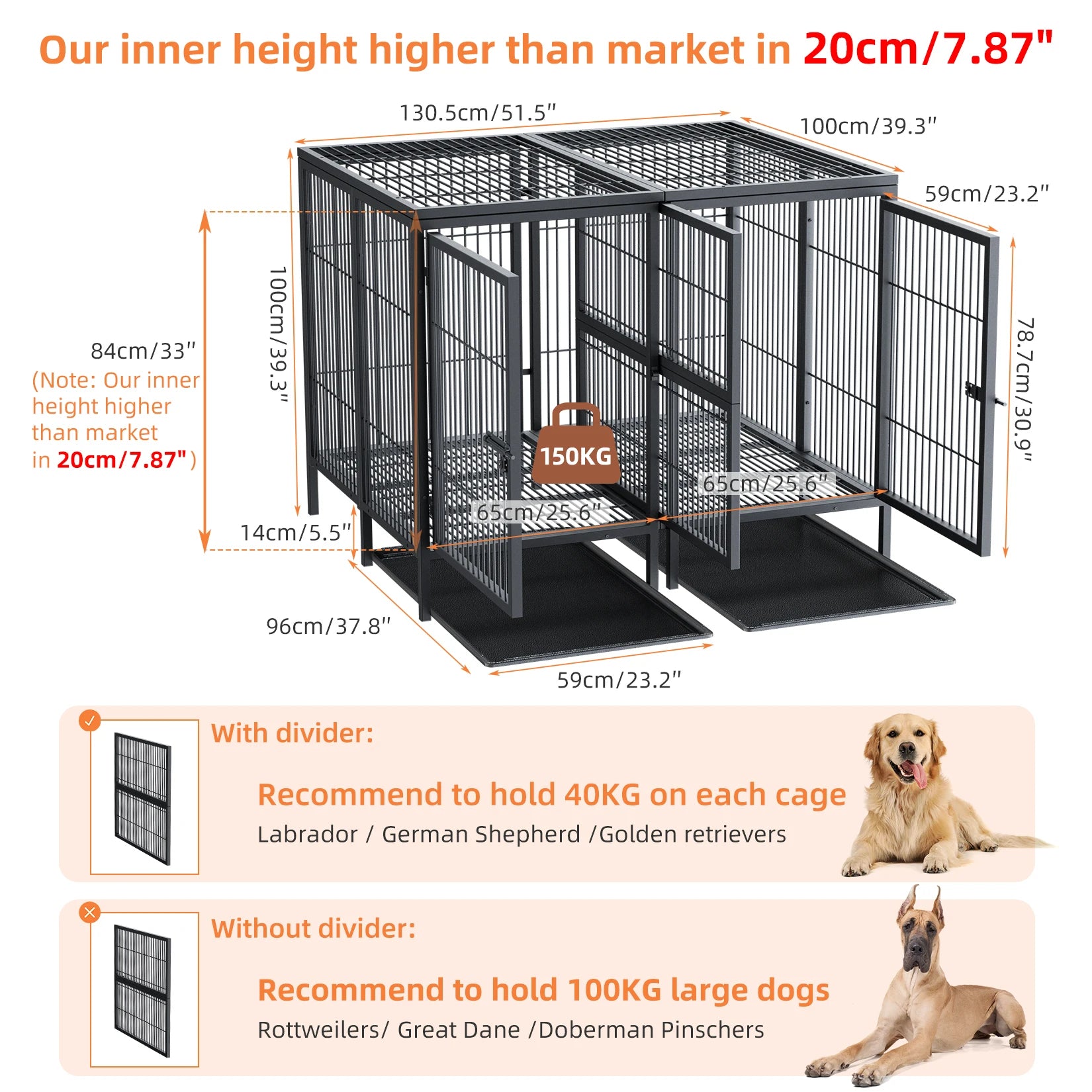 Jumbo Large Metal Pet Dog Playpen Kennel