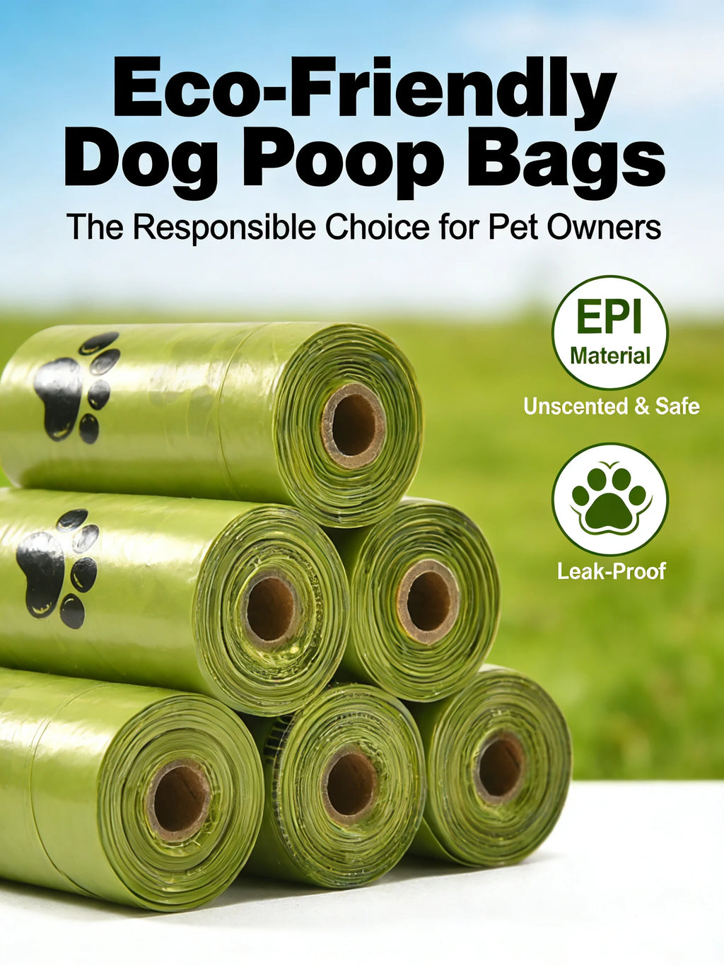 Eco-Friendly Dog Poop Bags Leak-Proof