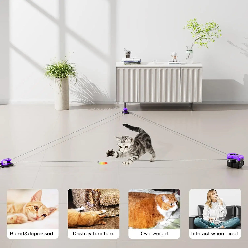 Interactive Cat Treadmill Mouse Toy with Remote Control
