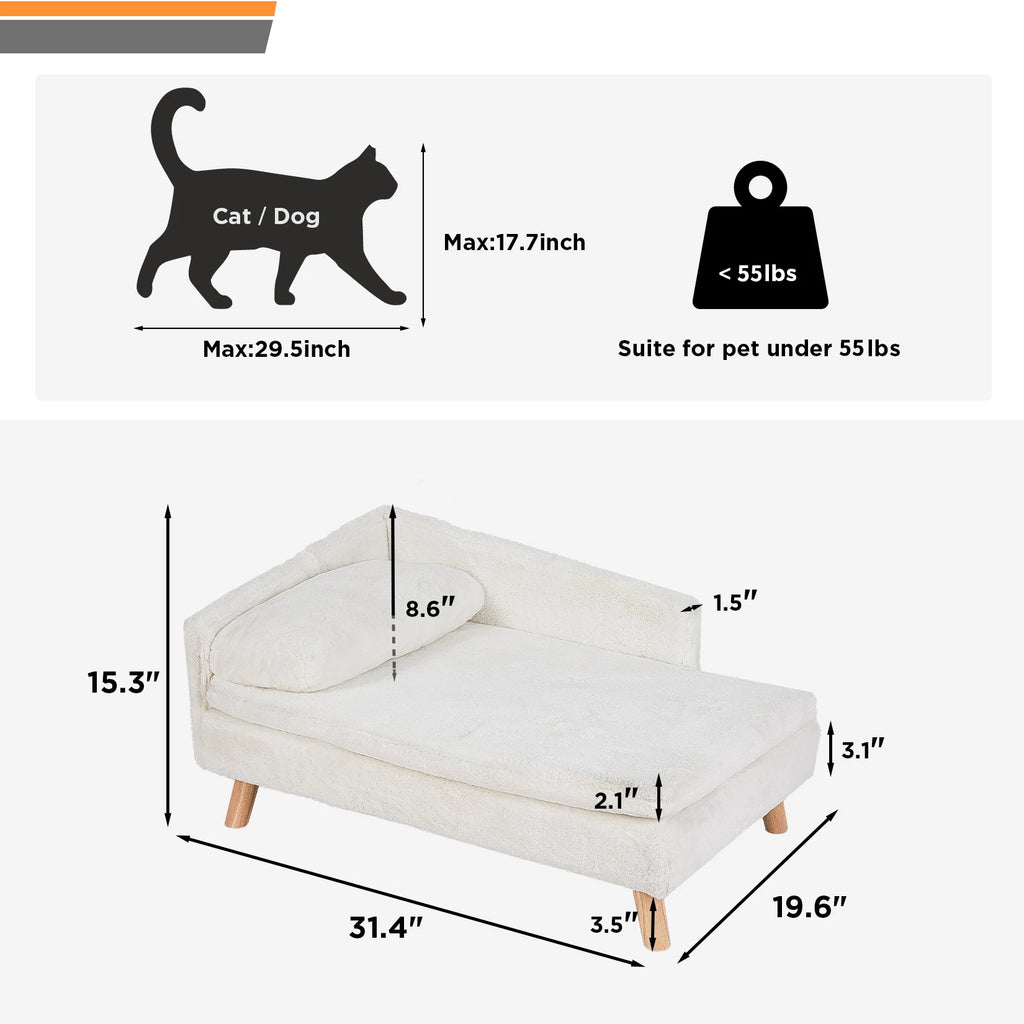 Elevated Pet Bed with Cozy Pad