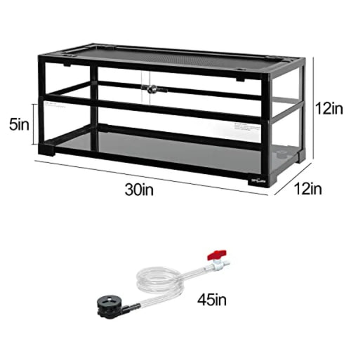 18 Gallon Turtle Tank Aquarium 30×12×12