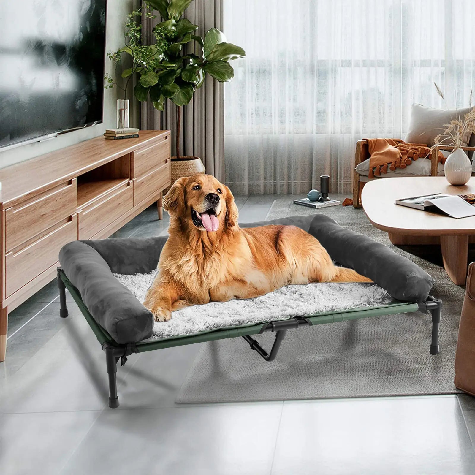 Pet Dog Cat Indoor Outdoor Elevated Lounger