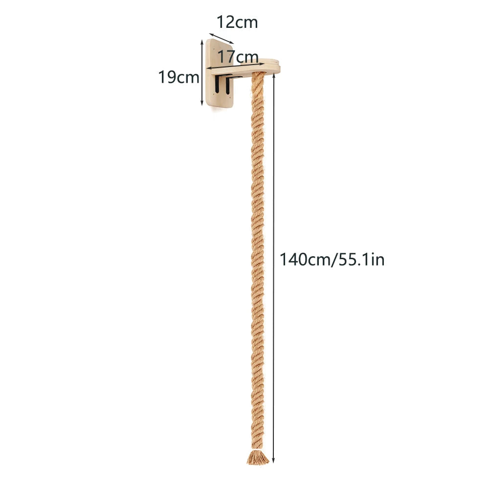 Cat Climbing Shelf and Rope Wall Mounted