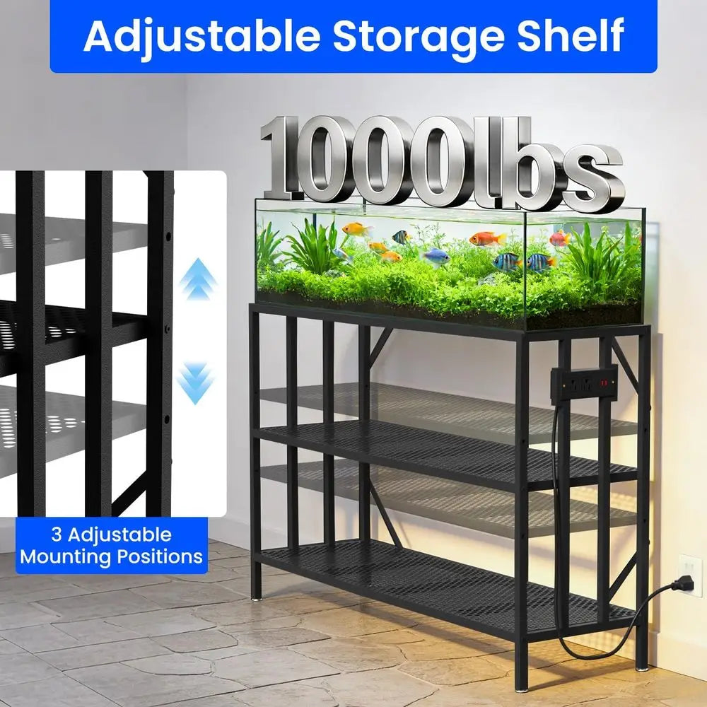 55-75 Gallon Fish Tank Stand with Power Outlet