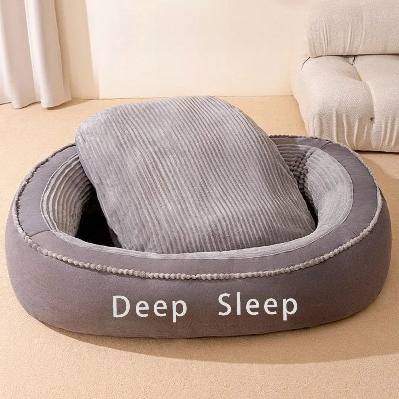 Pet Dog Cat Comfortable Donut Bed