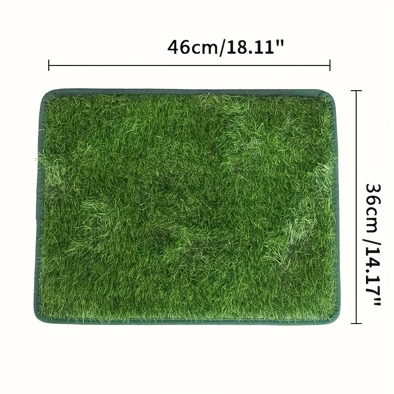 Simulation Lawn Toilet Training Mat Washable