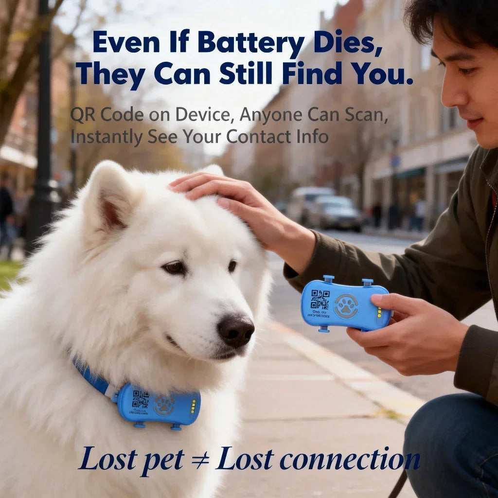 GPS Pet Tracker for Dogs Cats Built-in IoT Sim