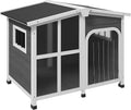 Outside Cabin-Style Wooden Dog House