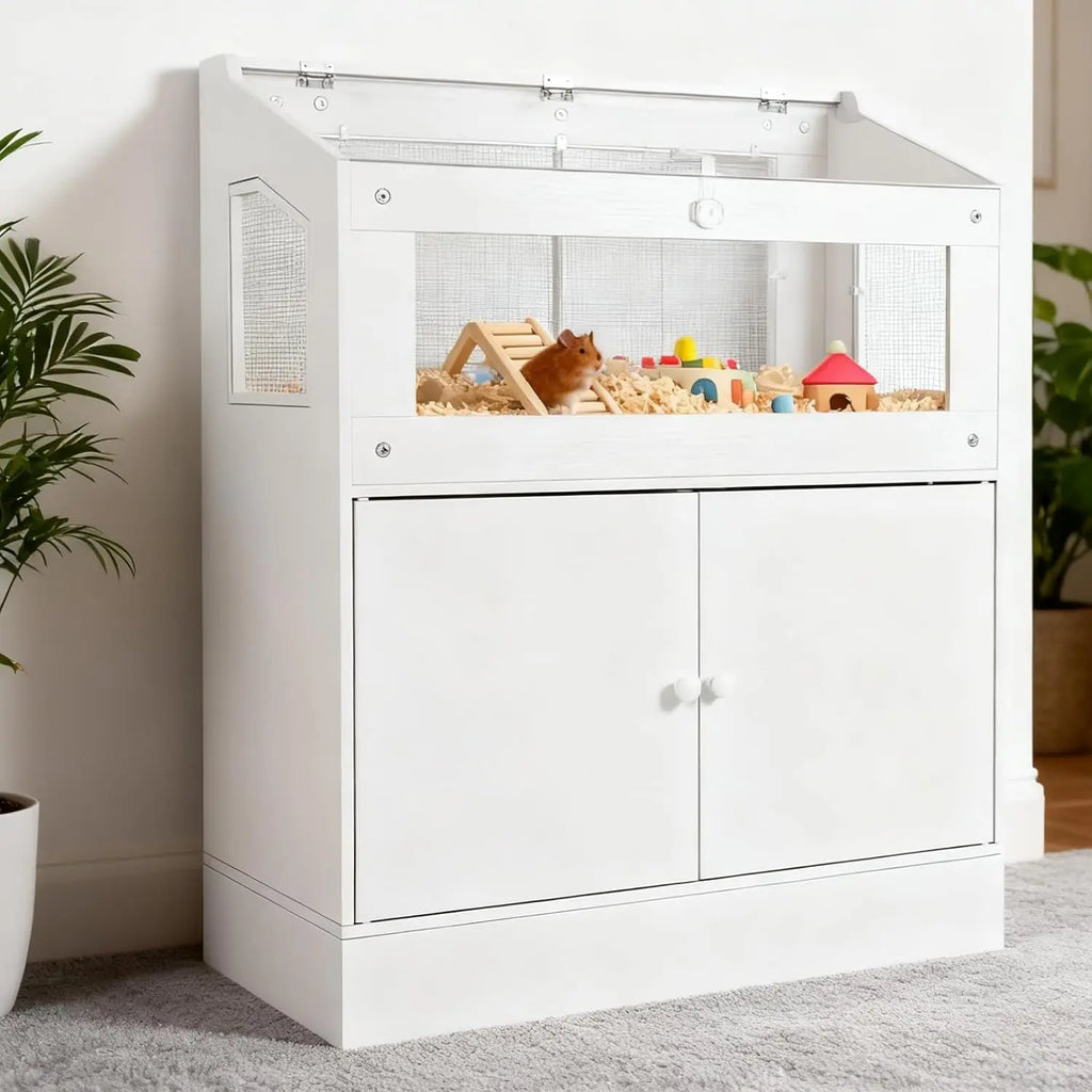 Small Animals Cage with Storage Cabinet