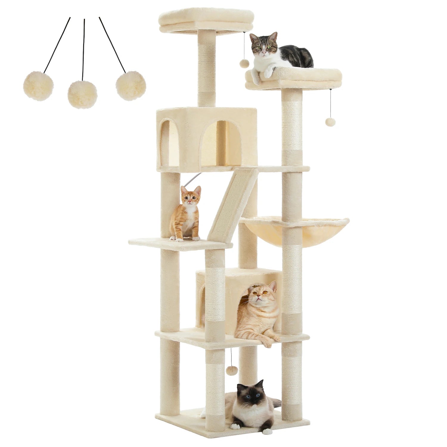 Large Multi-Level Cat Tree Tall Tower