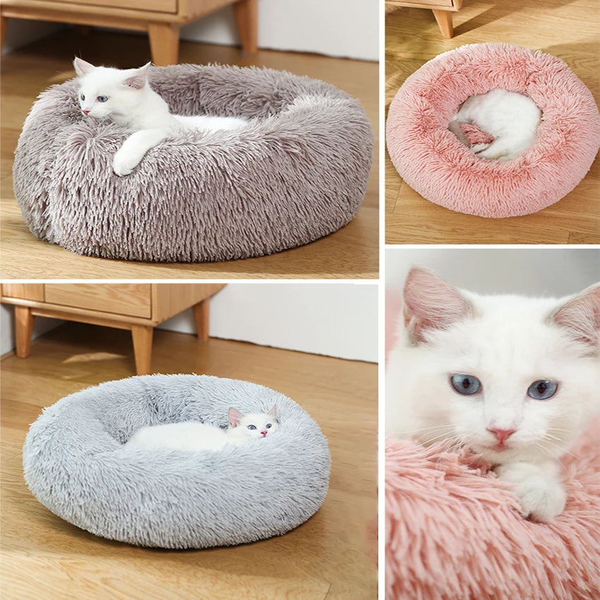 Donut Warm Soft Plush Pet Bed