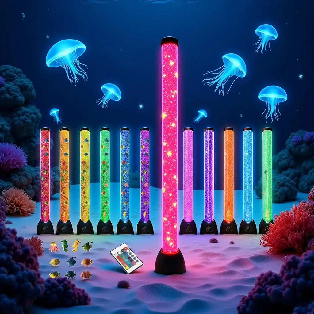 Extra Large 4FT LED Bubble Fish Tube Aquarium Lamp