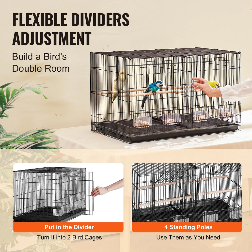30In Stackable Travel Birdcage with Handle
