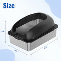 24IN Stainless Steel Cat Litter Box with Lid