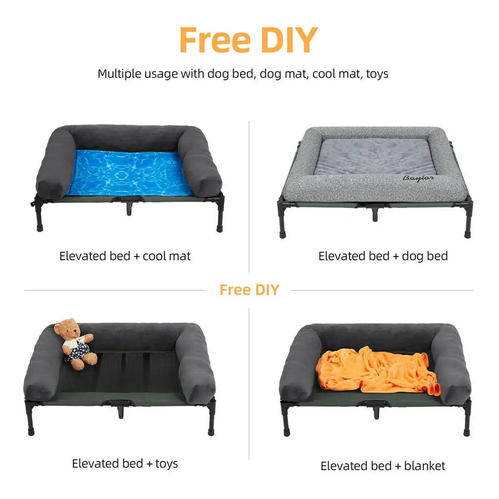 Pet Dog Cat Indoor Outdoor Elevated Lounger