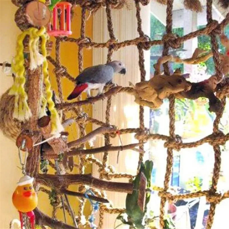 Bird Climbing Net Swing Rope 15.75 x 15.75 in