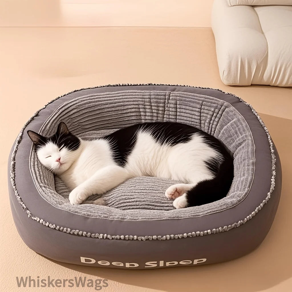 Pet Dog Cat Comfortable Donut Bed