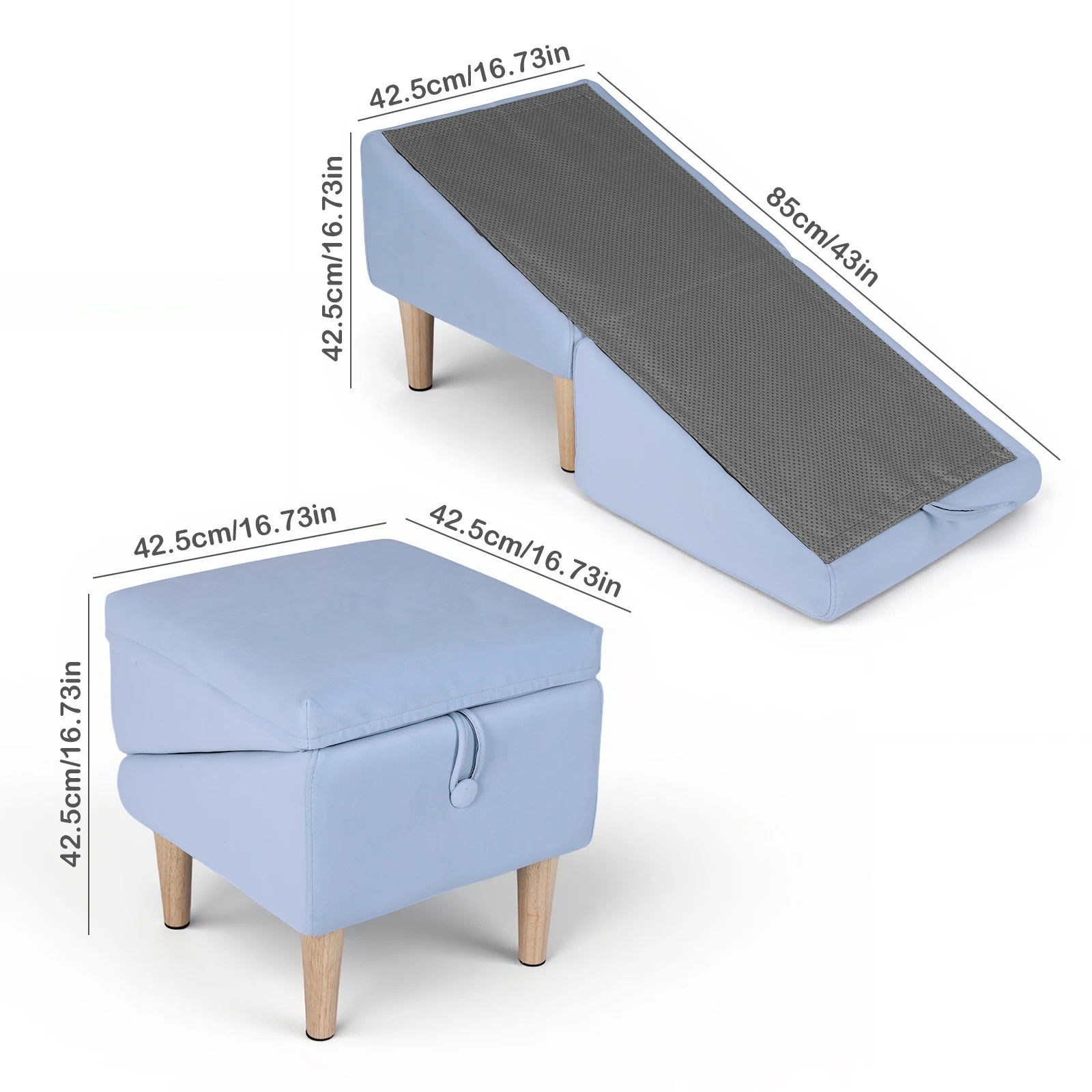 Reusable Split 2-In-1 Folding Pet Ramp