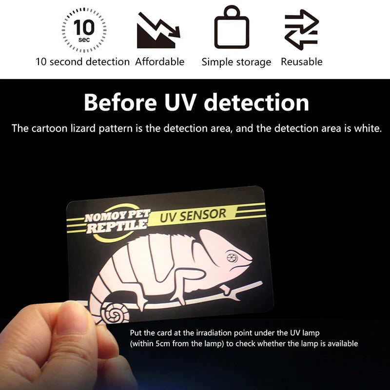 2Pcs UVA UVB Reptile Lamp Tester