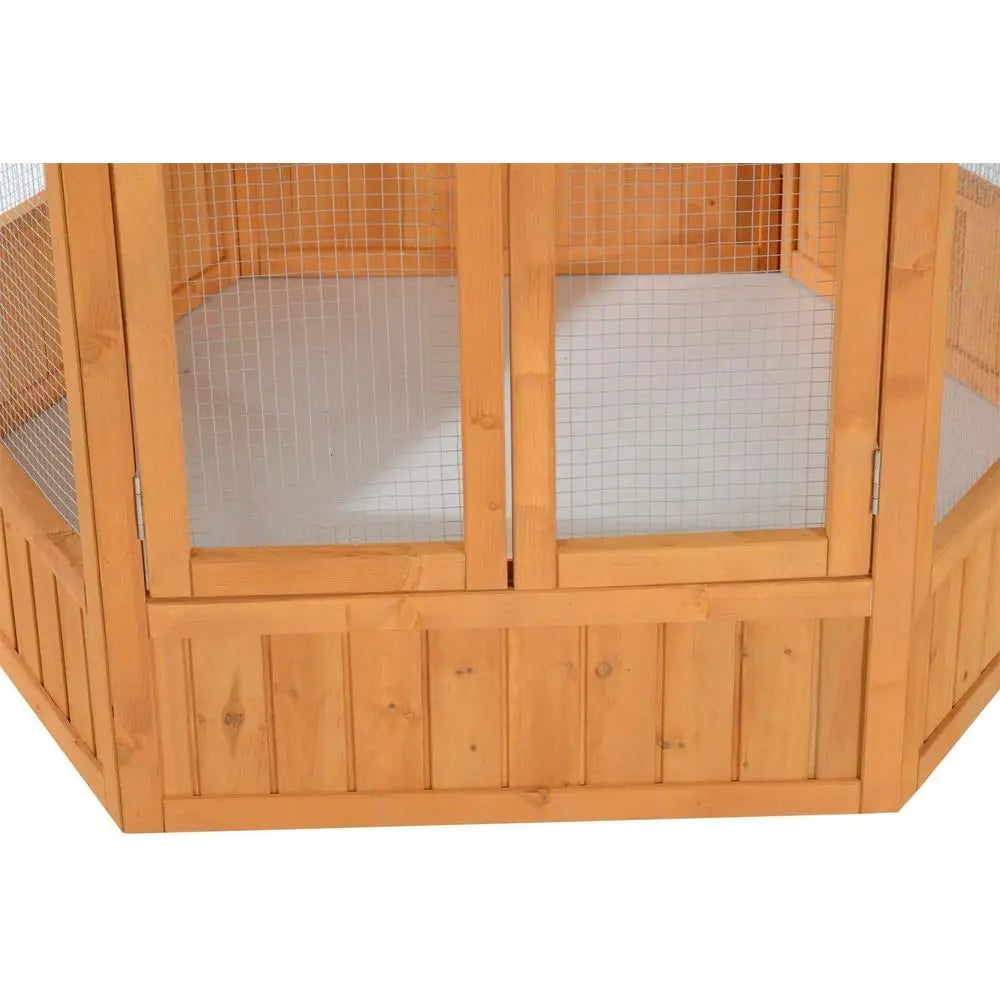 69" Large Wooden Hexagonal Outdoor Bird Cage