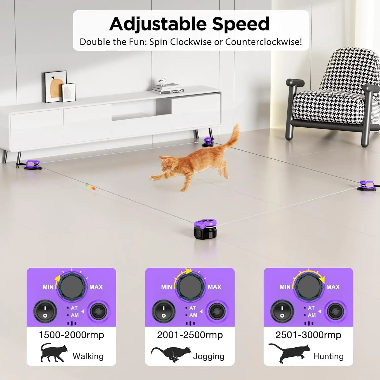 Interactive Cat Treadmill Mouse Toy with Remote Control