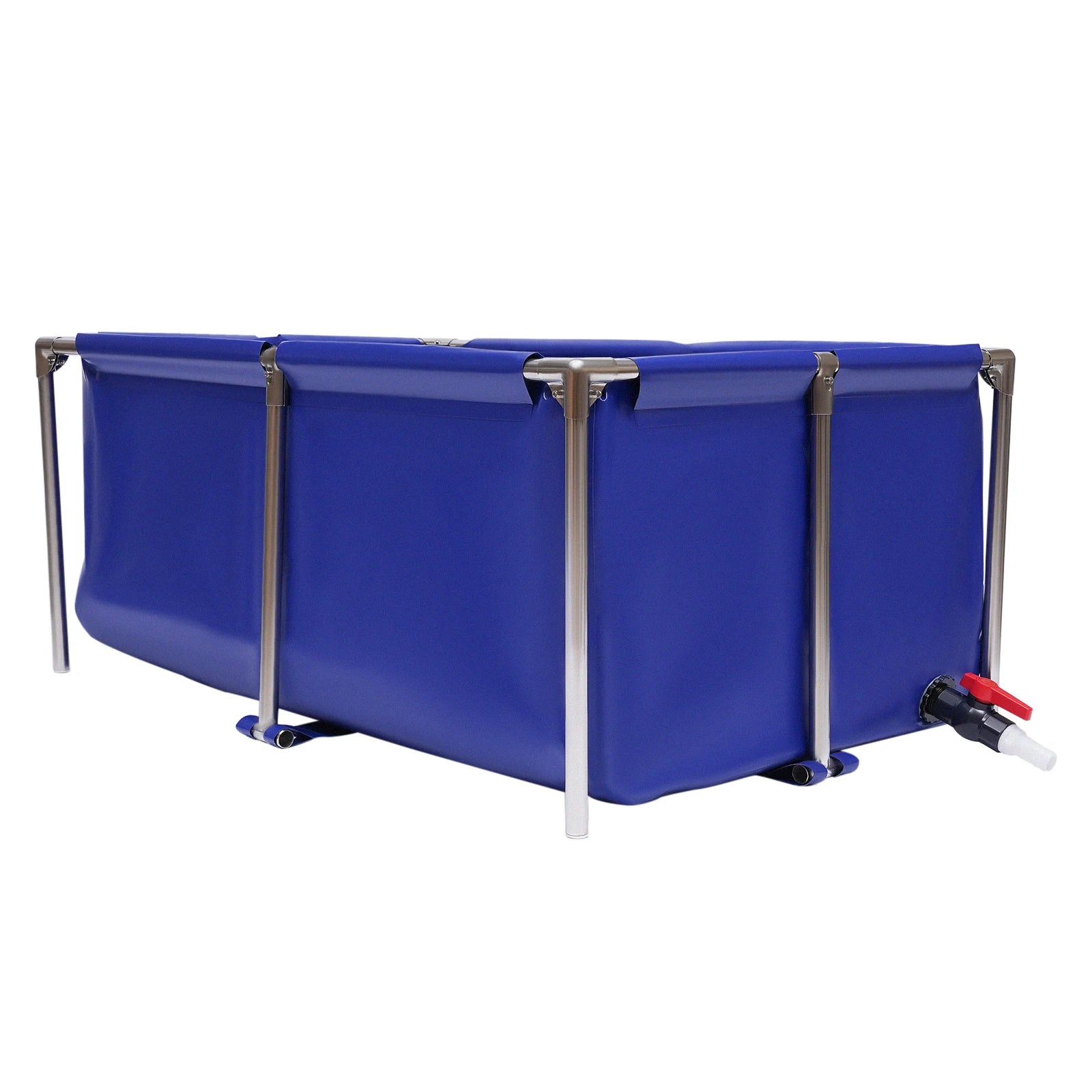 Aquarium Fish Tank Canvas Blue Cuboid Above Ground Pond