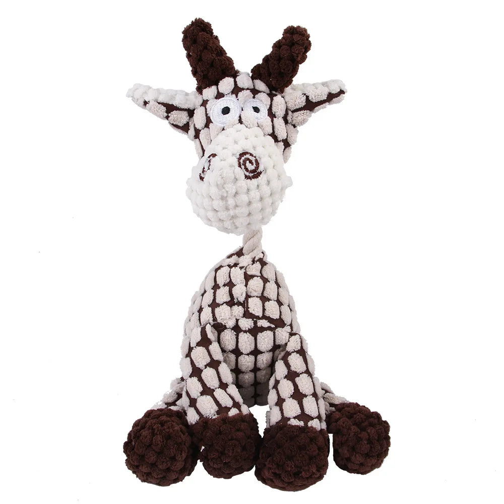 Plush Squeaky Puppy Chew Toy Companion
