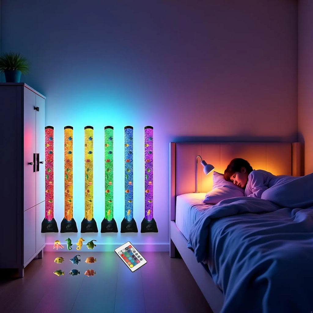 Extra Large 4FT LED Bubble Fish Tube Aquarium Lamp