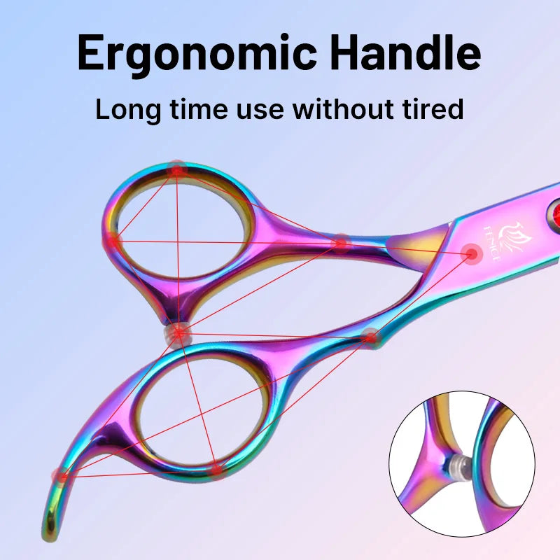 6.5/7.0 Inch Rainbow Pet Grooming Scissors