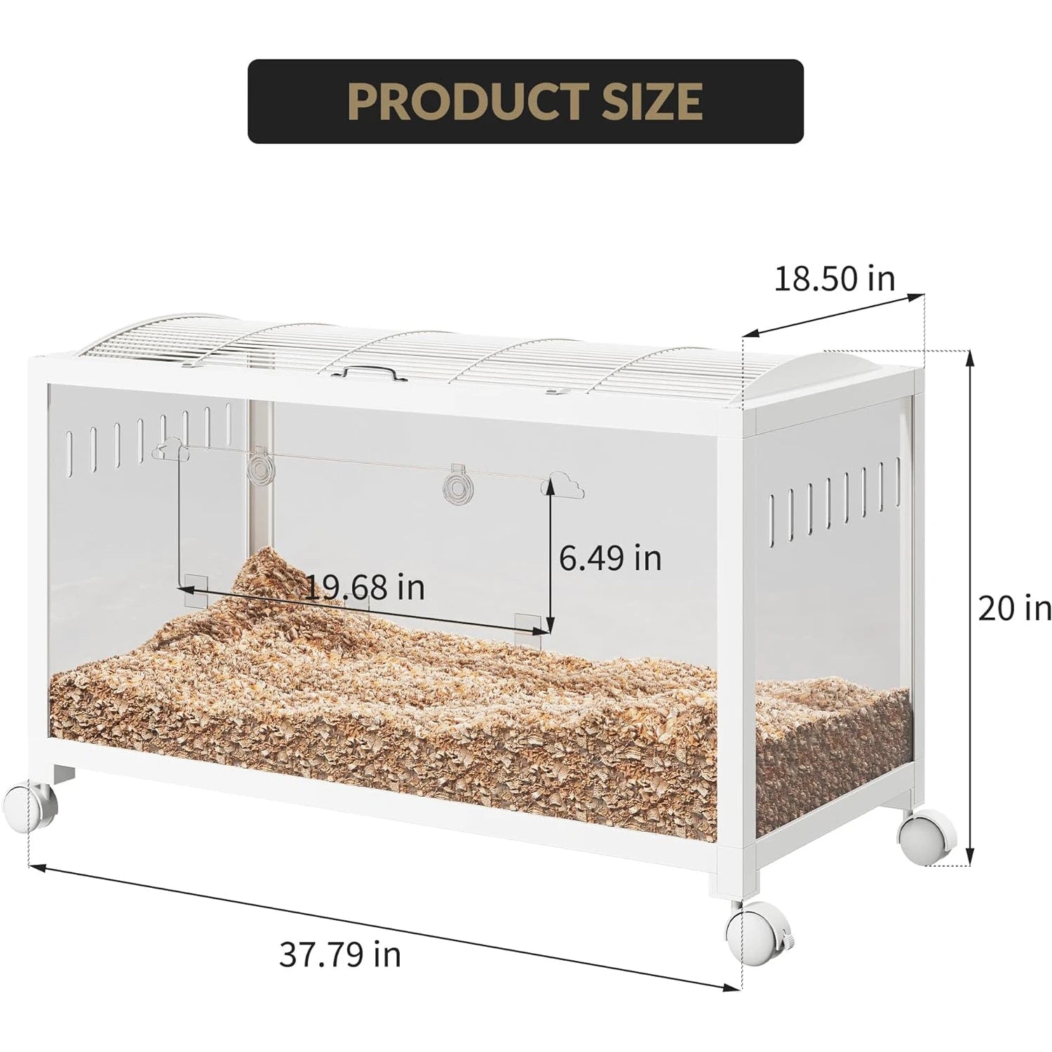 Small Animal Cage with Wheels