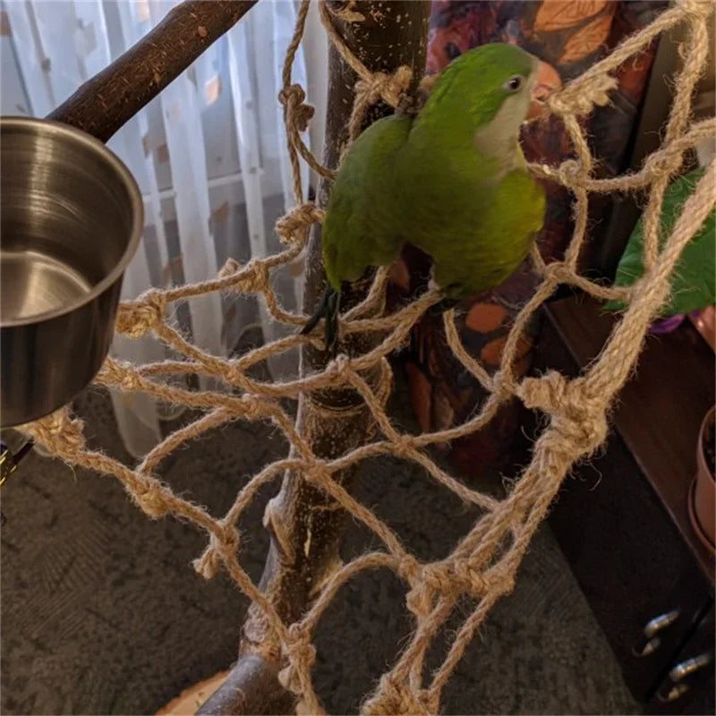 Bird Climbing Net Swing Rope 15.75 x 15.75 in
