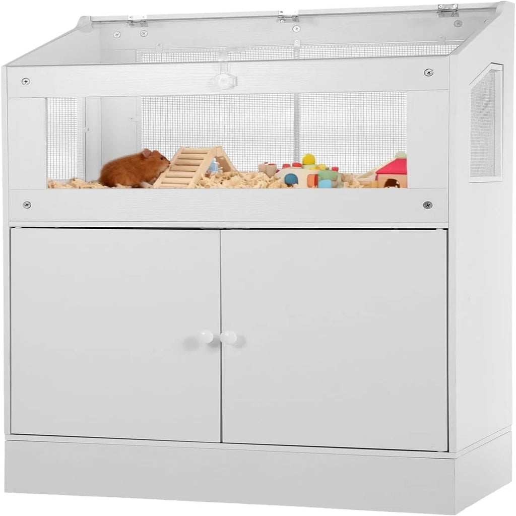 Small Animals Cage with Storage Cabinet