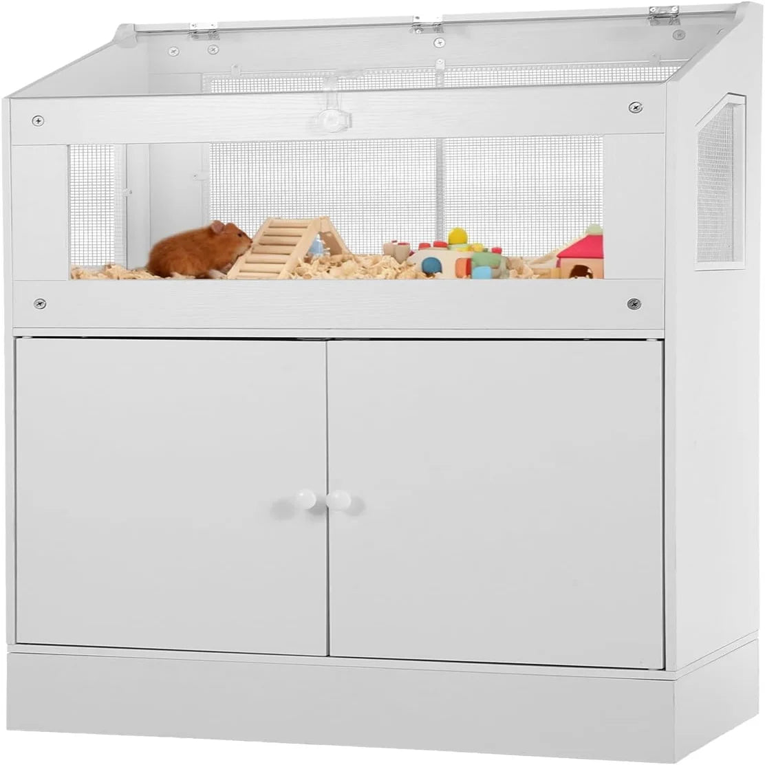 Small Animals Cage with Storage Cabinet