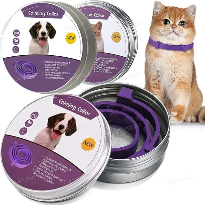 Dog Cat Adjustable Calming Pheromone Collar