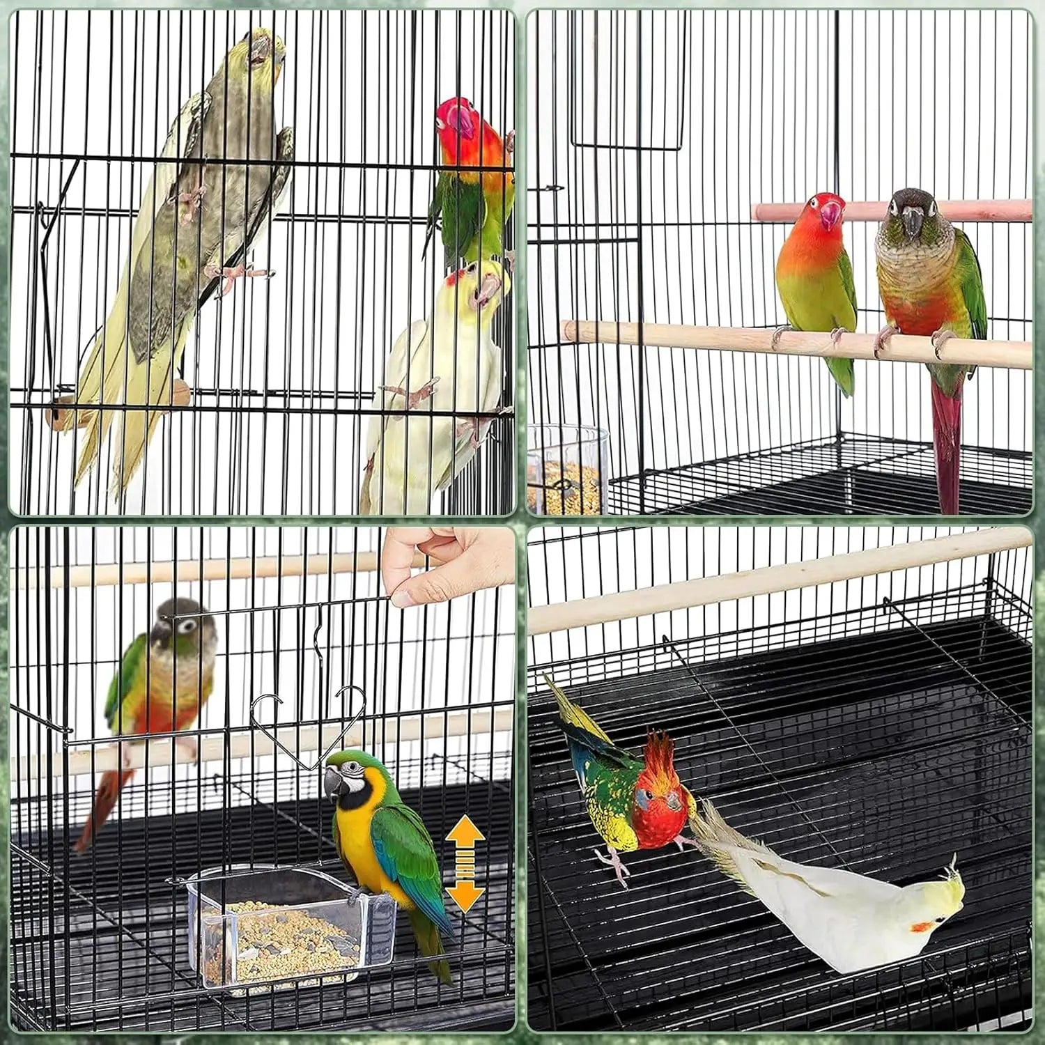 Portable Medium Bird Cage Travel Carrier